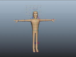 Basic Person Rig 3d preview