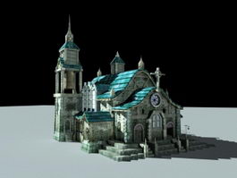 Medieval Catholic Church 3d preview