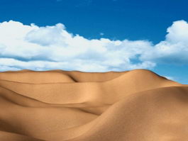 Desert Landscape 3d model preview