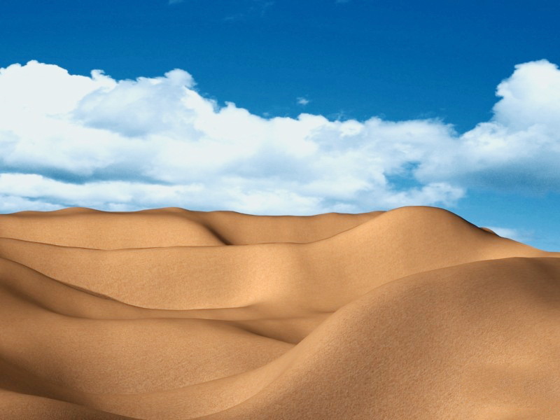 Desert Landscape 3d rendering