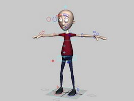 Humanoid Alien Rig 3d preview