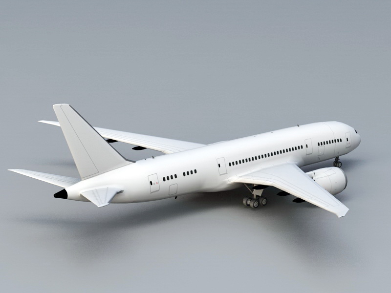 Boeing 787 Dreamliner 3d rendering