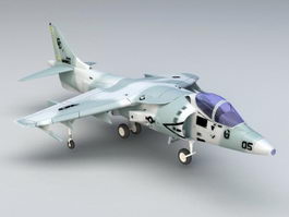 Sea Harrier Strike Fighter 3d model preview