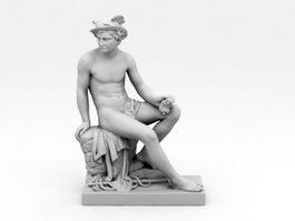Sculpture of Mercury 3d preview