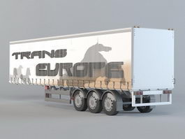 Horse Transport Trailer 3d preview