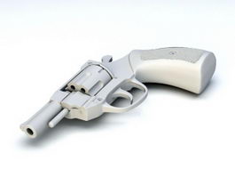 Revolver Gun 3d model preview