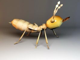 Animated Ant Rig 3d model preview