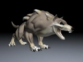 Chaos Wolf 3d model preview