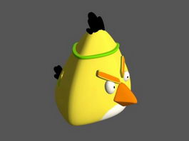 Angry Bird Yellow 3d model preview