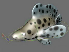Panther Grouper Fish Rig 3d model preview