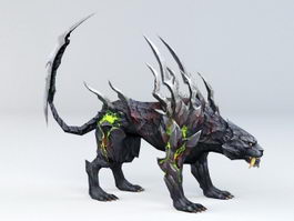 Demon Panther 3d model preview