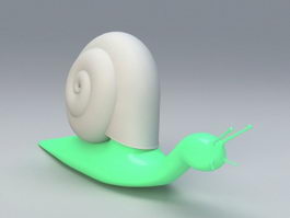 Cartoon Snail 3d model preview