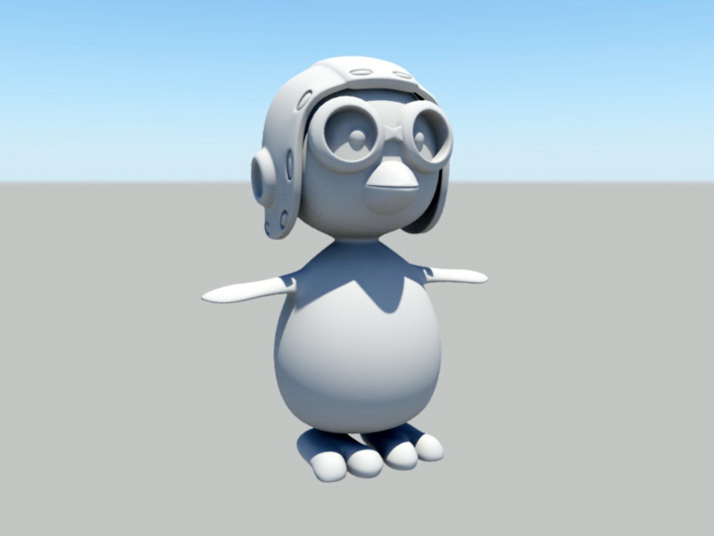 Pororo the Little Penguin 3d rendering