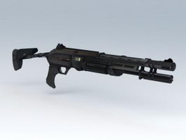 Tactical Shotgun 3d model preview