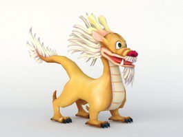 Cute Chinese Dragon 3d model preview