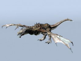 Earth Dragon 3d model preview