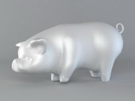 Pig Figurine 3d preview