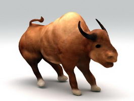 Bull 3d model preview