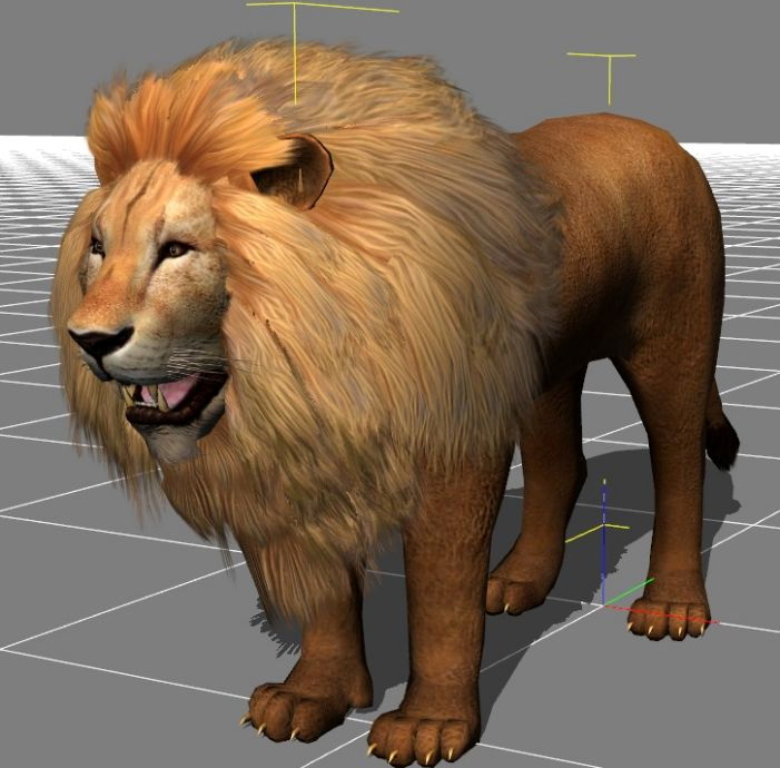 Lion Avatar 3d rendering