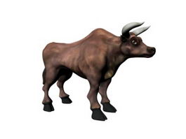 Cattle Bull 3d model preview