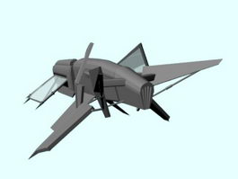 Space Starfighter 3d model preview
