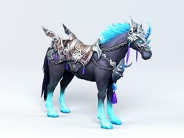 Fantasy War Horse 3d model preview