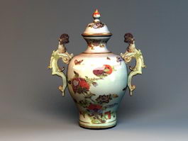 Vintage Pottery Vase 3d model preview