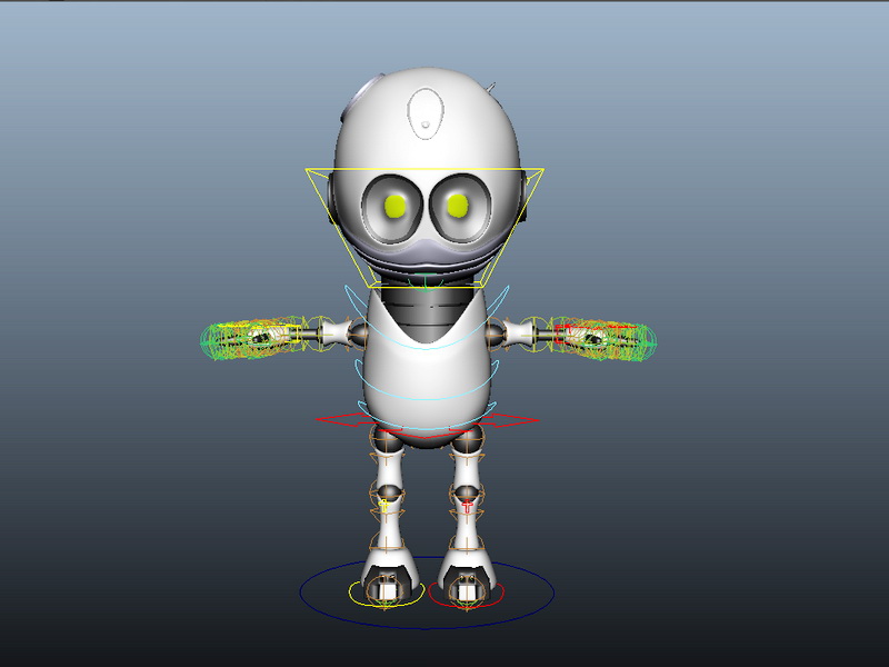 Bot Rig 3d rendering