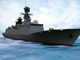 Type 054 Frigate 3d model preview