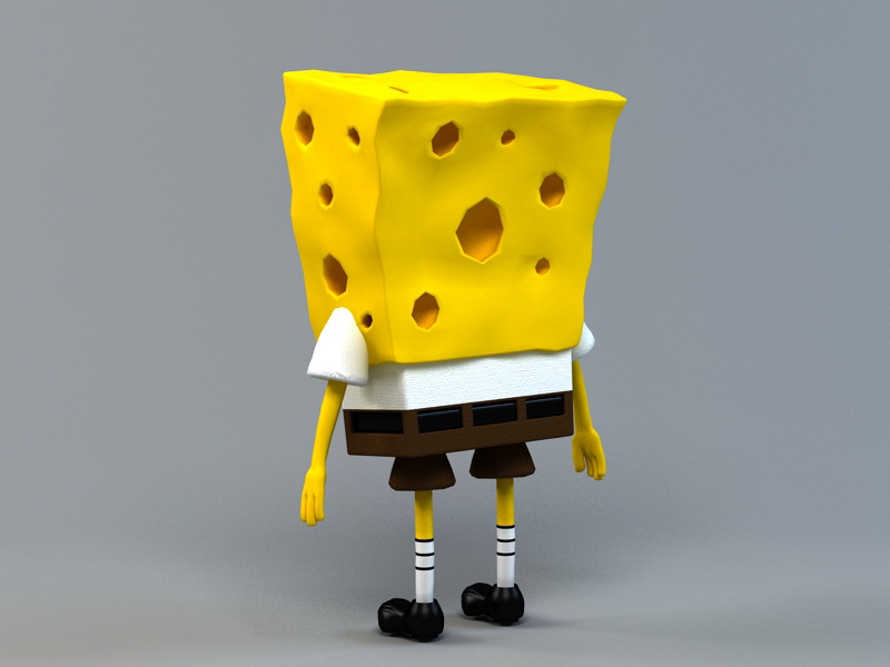SpongeBob SquarePants 3d rendering