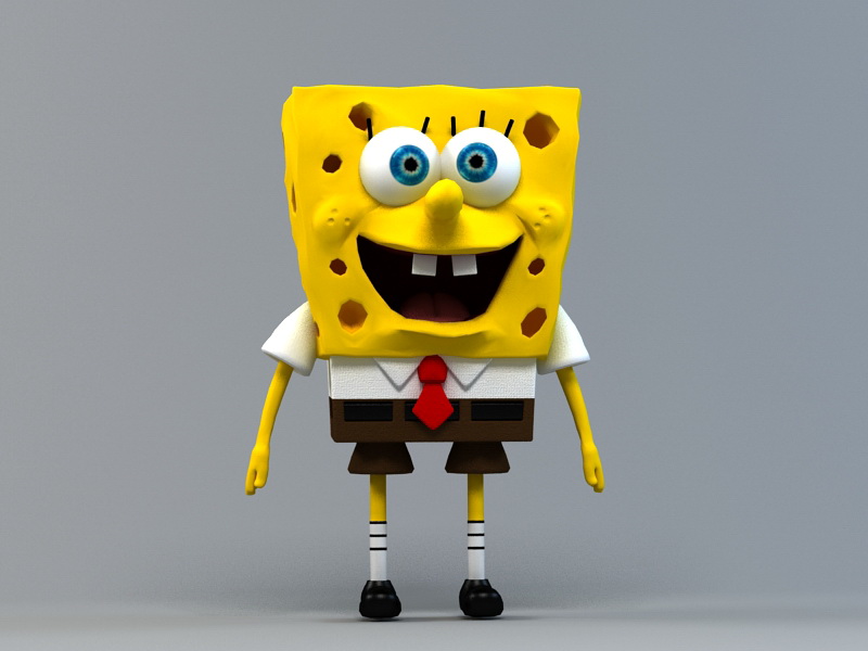 SpongeBob SquarePants 3d rendering