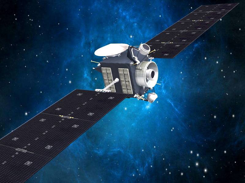 Dawn Spacecraft 3d rendering