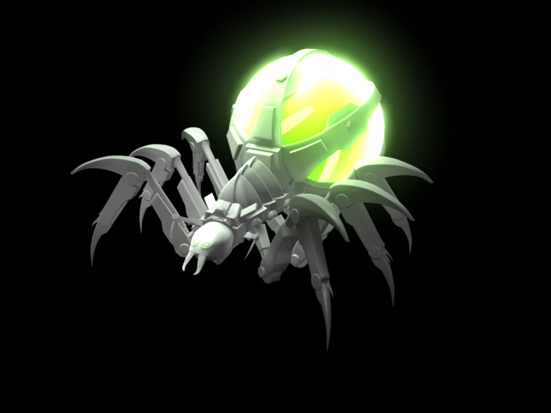 Mecha Spider 3d rendering