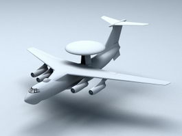 KJ-2000 AWACS Aircraft 3d model preview