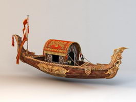 Gondola Boat 3d model preview