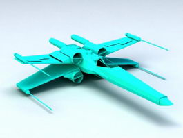 X-Wing Fighter 3d model preview