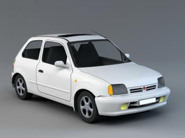 Old Fiat Car 3d preview