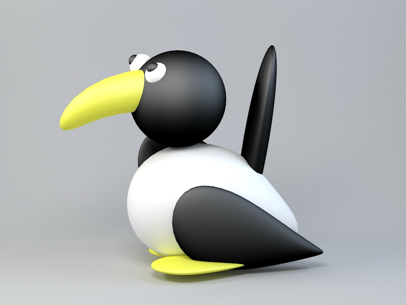 Cartoon Bird 3d model 3ds Max files free download modeling 46560 on