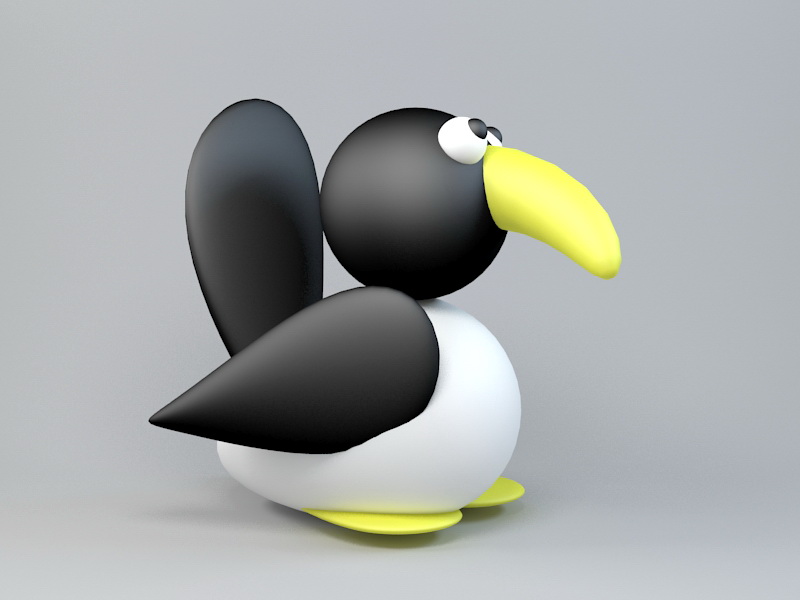 Animated Bird 3D Model Free Download