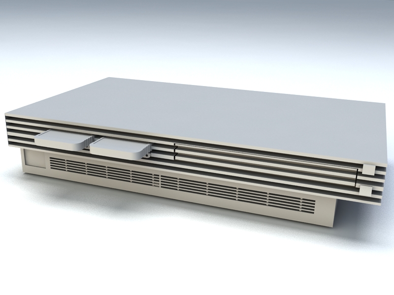 PlayStation 2 Console 3d rendering