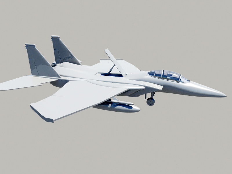 F-16 Fighter Jet 3d rendering