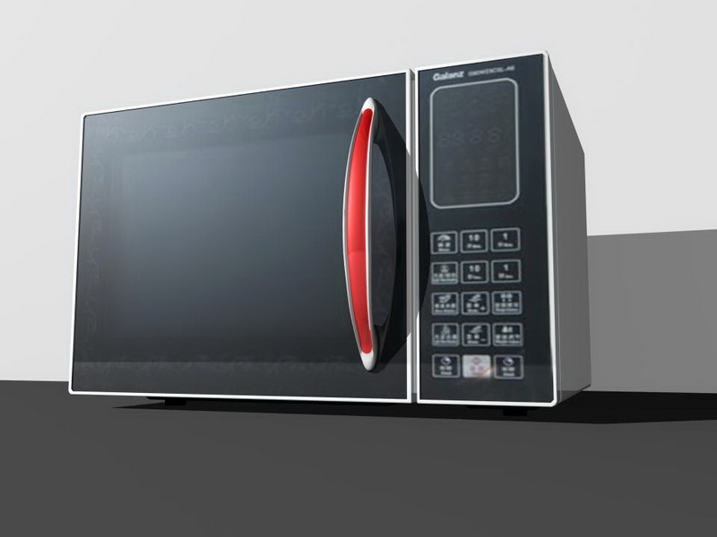 Microwave Oven 3d rendering