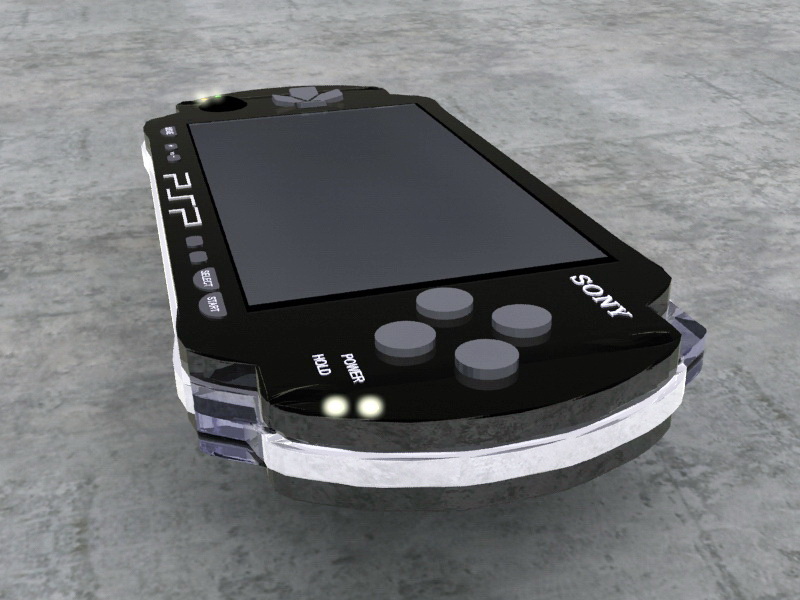 PSP-2000 3d rendering