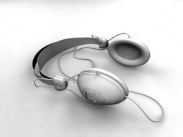 Wired Headphones 3d model preview