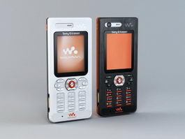 Sony Ericsson W888c 3d model preview