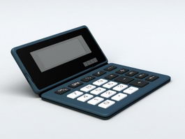 Basic Electronic Calculator 3d preview