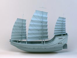 Merchant Sailing Ship 3d preview