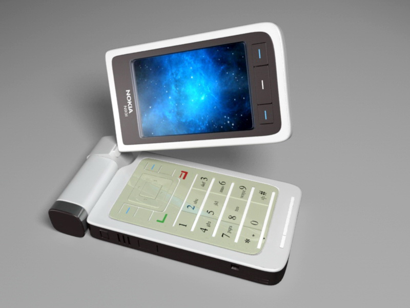Nokia N93 3d rendering
