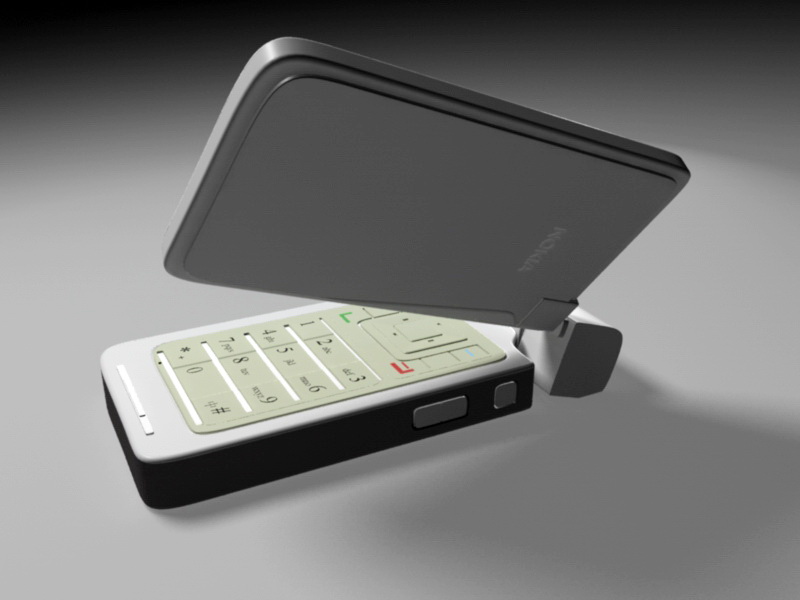 Nokia N93 3d rendering