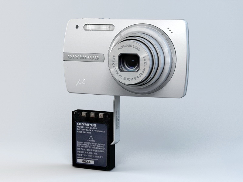 Olympus μ-820 Digital Camera 3d rendering